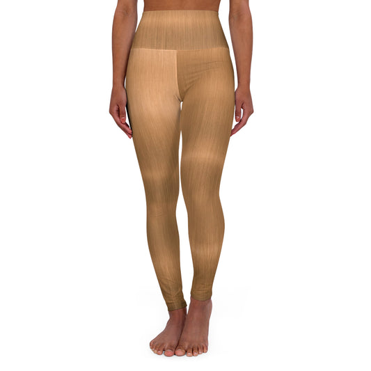 High-Waisted Yoga Leggings — Solid Gold