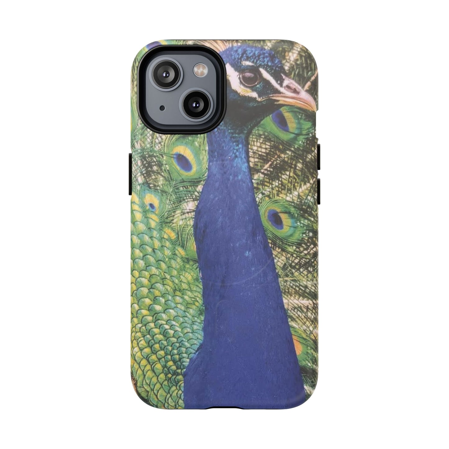 Magnetic Tough 2 Layer Phone Case — Peacock Skin Protective Cover