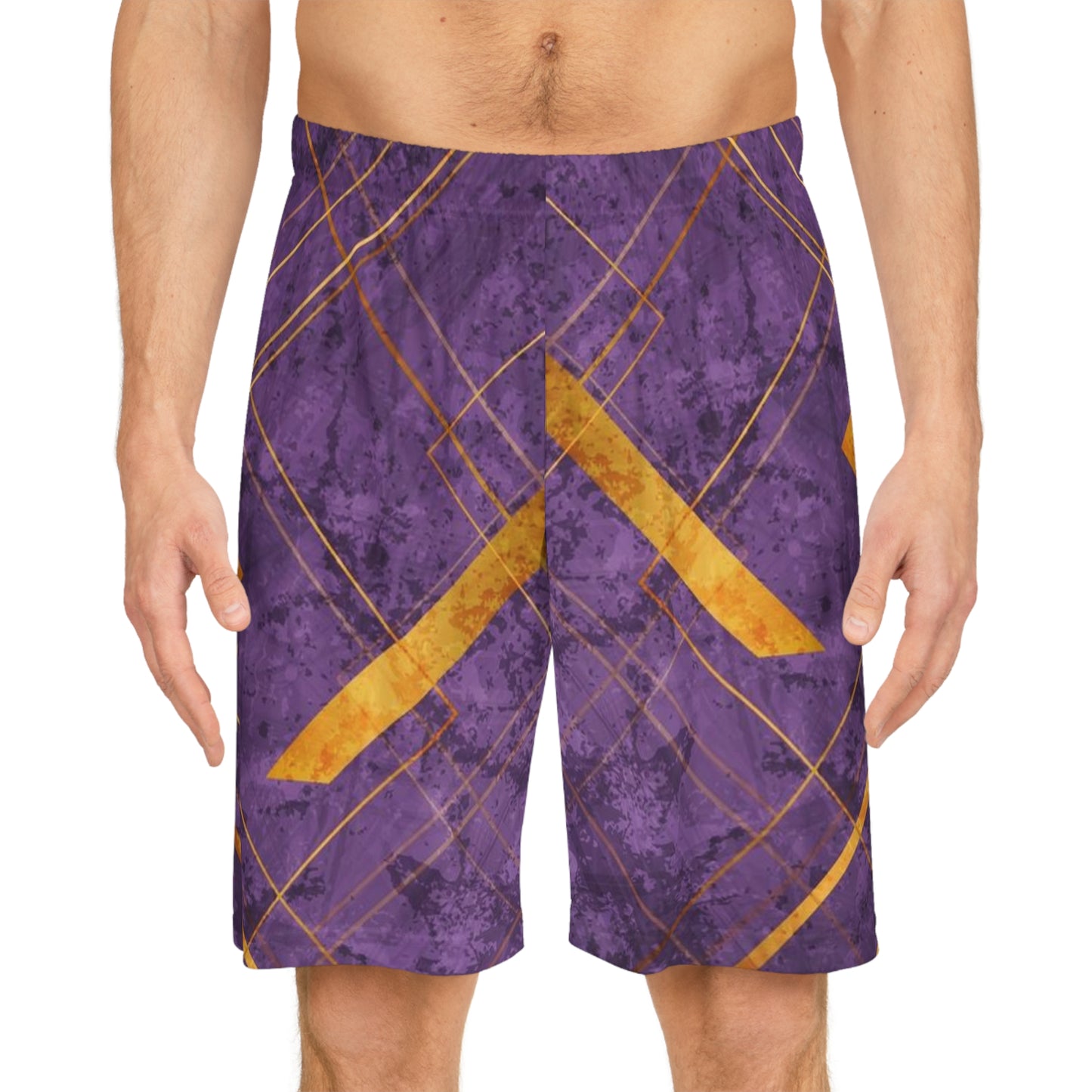 Purple & Gold Basketball Shorts — Your Fav Team Colors for Working Out & Hanging Out