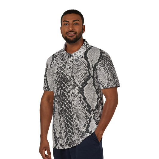 Snakeskin Polo Shirt | Snakeskin Pattern Polo