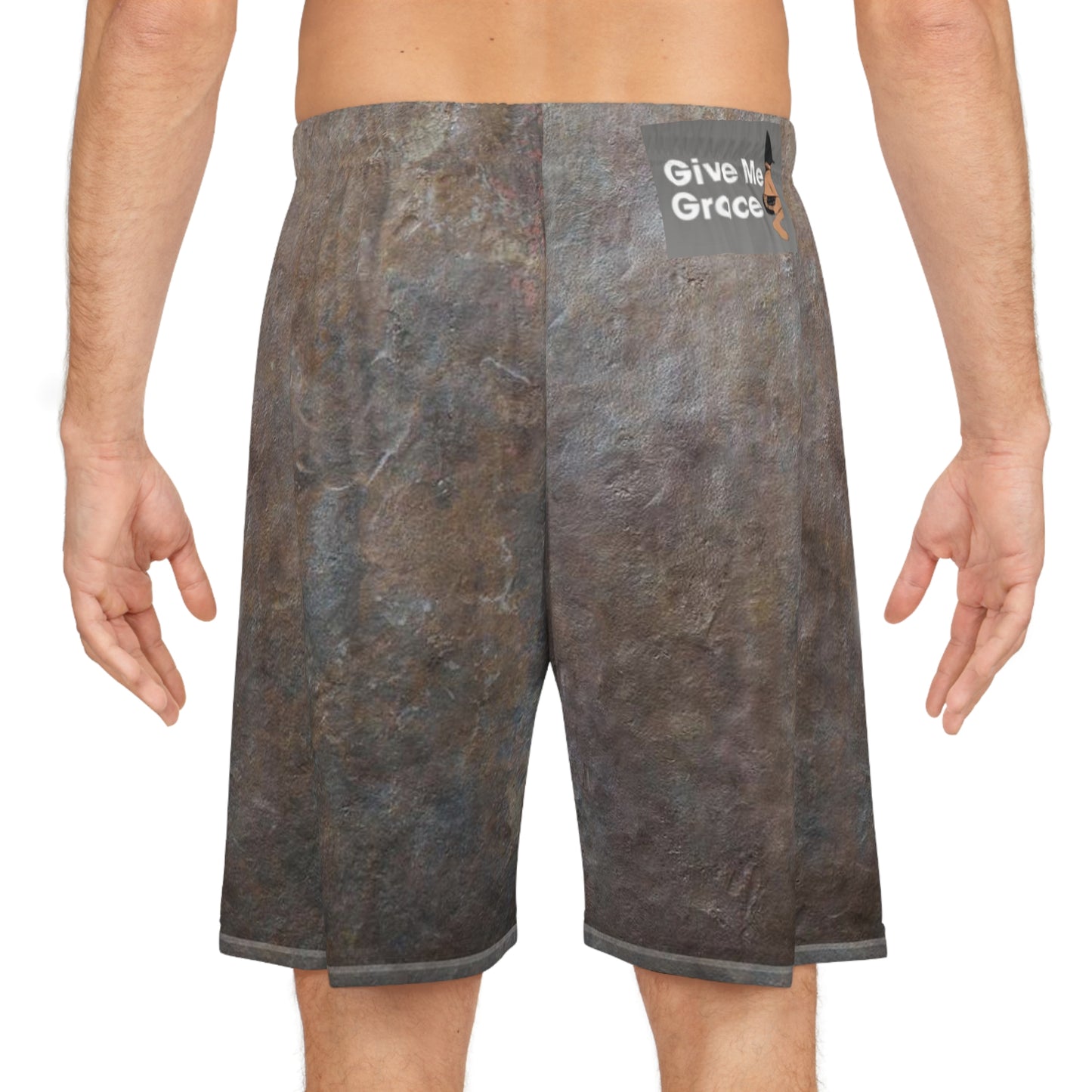 Clean Slate Basketball Shorts — Slate All-Over-Print Athletic Shorts