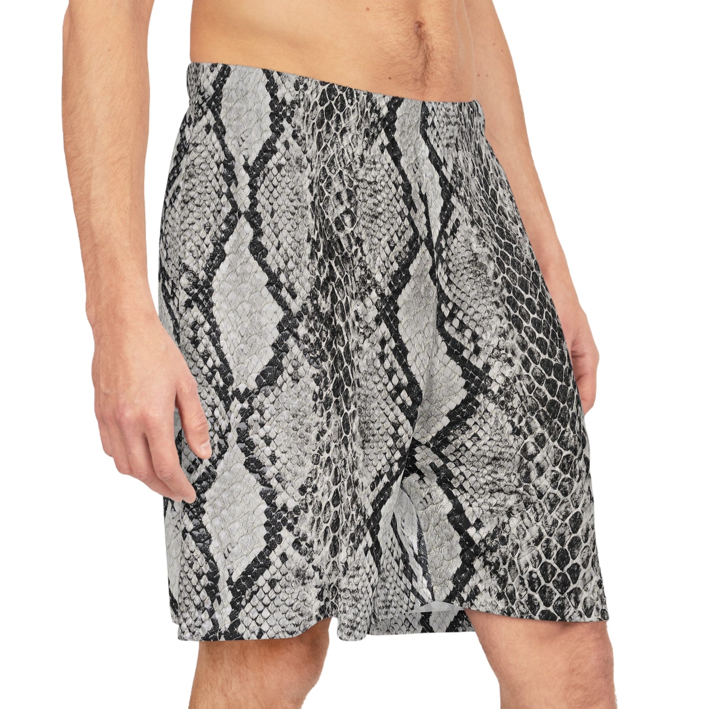 Snakeskin Basketball Shorts | Allover Print Athletic Streetwear