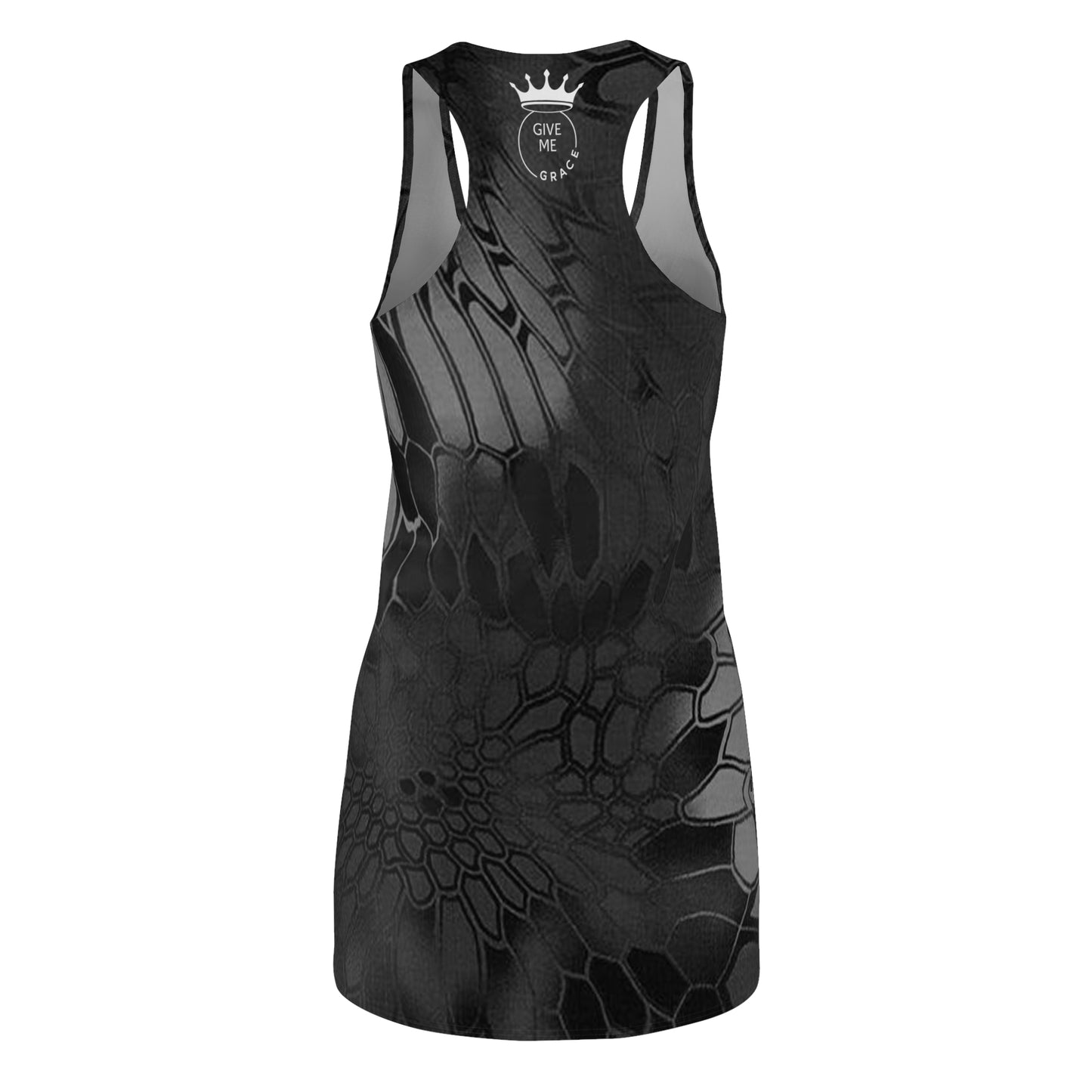 Chic Black Floral Racerback Dress, Casual Summer Dress, Trendy Workout Dress, Perfect for Parties, Stylish Loungewear